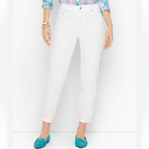 Talbots Flawless Jegging Long Ankle Women's White Jeans Size 14